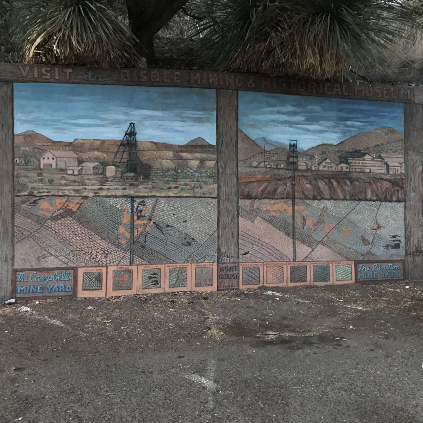 The Campbell mine yard